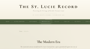 The St. Lucie Record website